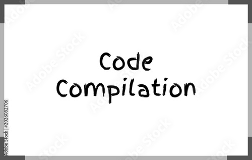 Bild auf Leinwand Code Compilation