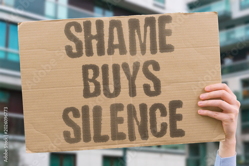 Fotografija "Shame Buys Silence" Public humiliation is used to suppress inconvenient opinions