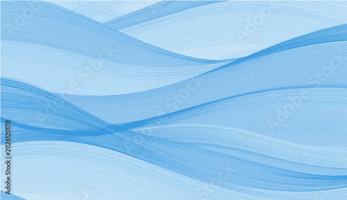 Photography Abstract flowing lines in shades of blue create a serene and minimalist design, evoking a sense of calm and fluidity reminiscent of gentle waves or rolling hills