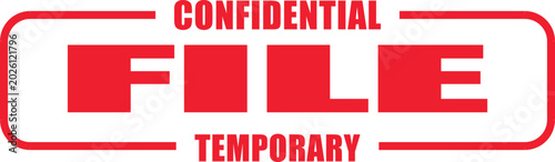 Konstfotografi A confidential temporary file stamp is shown on a document.