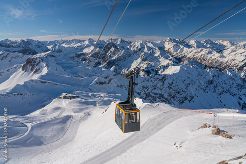 Blick vom Nebelhorn bei Oberstdorf in die Allgäuer Alpen