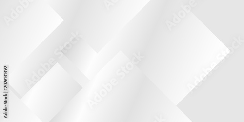 Φωτογραφία Abstract white and gray geometric background with overlapping squares and soft shadows