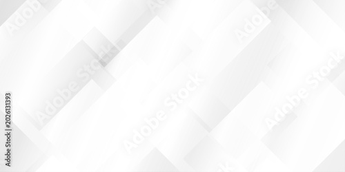 фотографія Abstract white and gray geometric background with overlapping squares and soft shadows