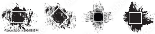 Tableau sur toile Grunge backgrounds set