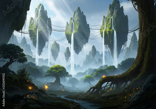 landscape in the forest