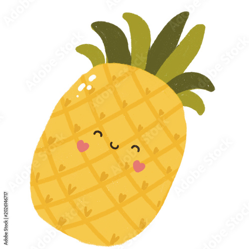illustration of a cute pineapple