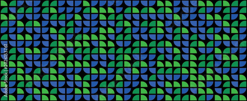 Foto Bright semicircle seamless pattern