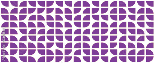 Tableau sur toile Bright semicircle seamless pattern