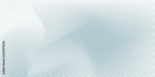 Cuadro en lienzo Transparent Vector Gradient Blue Color Halftone Background Staggered dot technol