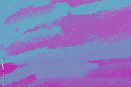 Photography Abstract magenta pink and turquoise blue painterly cloud texture background — vi