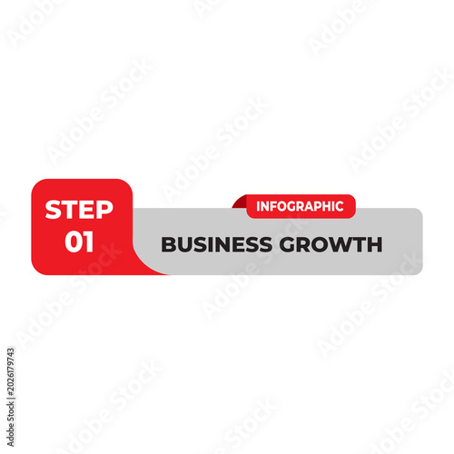 Business Growth Step Infographic