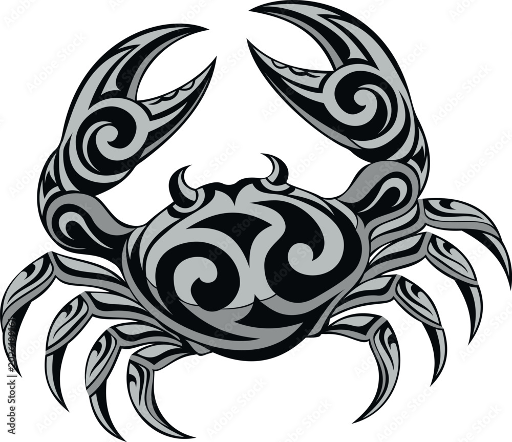 Fototapeta premium Decorative Cancer Tribal Art