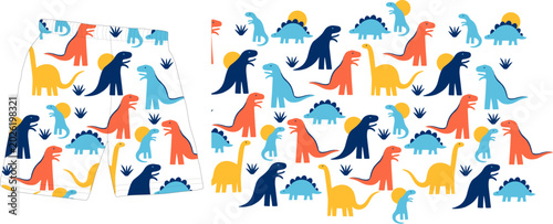 Photos Jurassic Style: Get Ready for Adventure with Our Exclusive Dinosaur Print Sublim