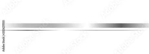Horizontal silver metal borders, thin gradient stripes