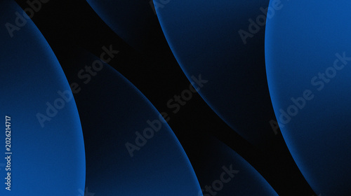 Quadro su tela Abstract modern blue color with curved line pattern, gives a minimalist impression but remains premium used as an aesthetic background for creative design projects