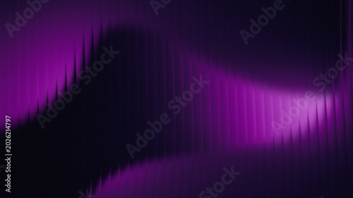 The dark purple color contrasts with the black background with a pattern of vertical lines that cut through the color gradation, there is a zigzag distortion at the edges, giving the impression of ene