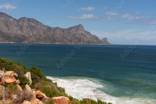 Koel Bay Western Cape South Africa. 14.02.2026. Overview of Kogel Bay a scenic location along the R44 highway and coastal road.