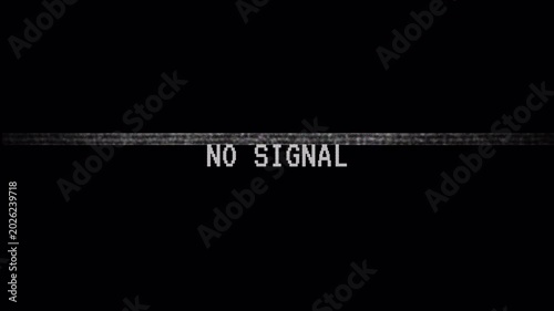 No signal glitch vhs retro crt video distortion screen error tv