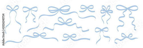 Foto Vintage frame set with ribbons