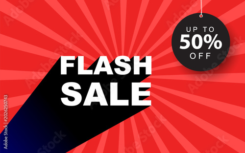 Flash sale banner design. Flash sale promotions for businesses. Discount banner promotion templates.