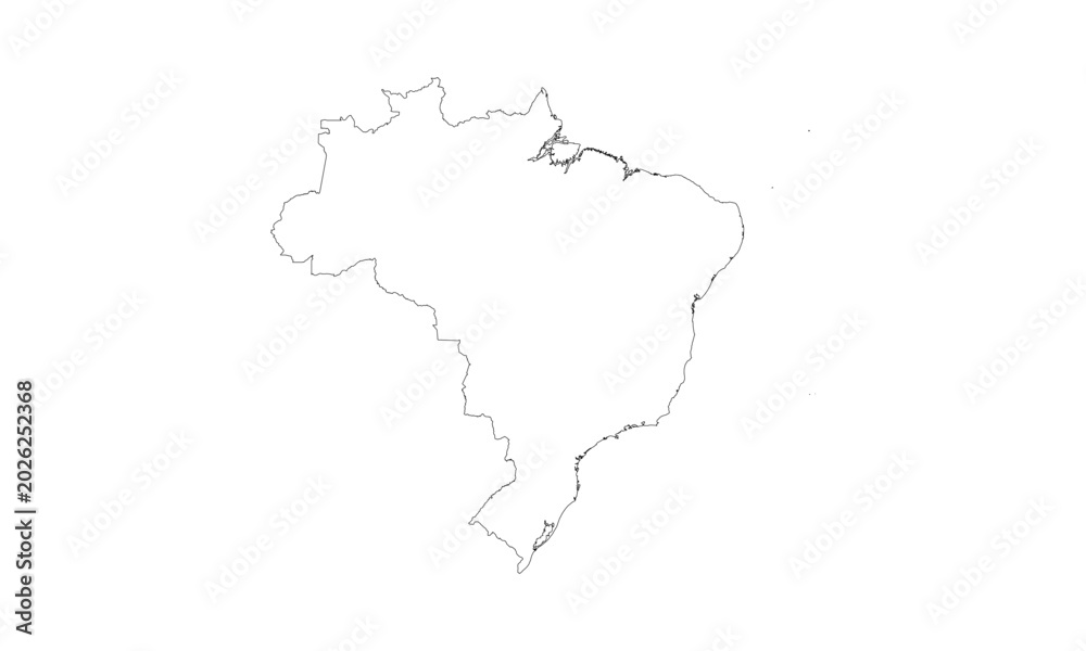 Fototapeta premium Maps of Brazil Design Vector
