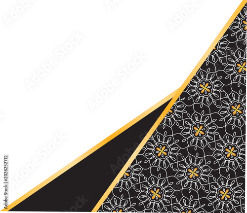 Islamic Border Decoration with Geometric Pattern