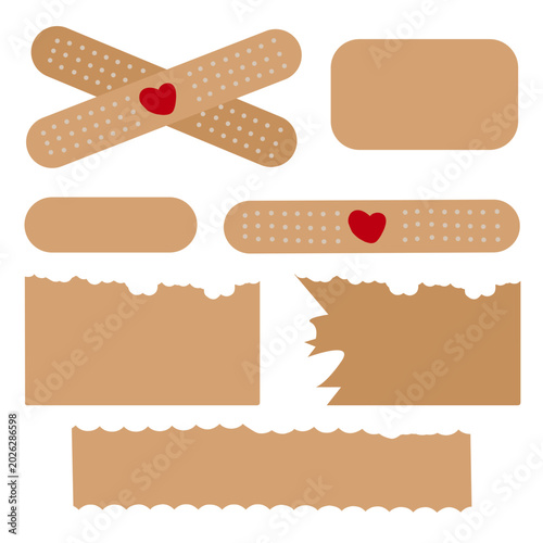 Bandage and Adhesive Plaster Elements Collection