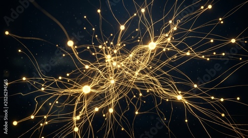Complex Network of Interconnected Golden Nodes and Lines