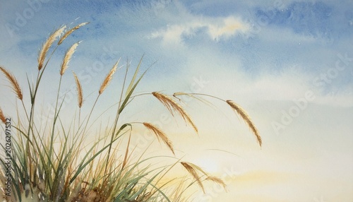 Peaceful Nature Background with Gentle Wind and Calm Atmosphere