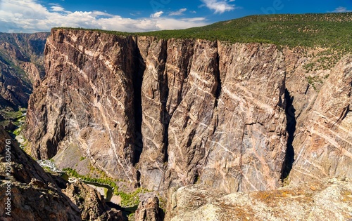 Photos View of the massive Painted Wall in Black Canyon of the Gunnison National Park
