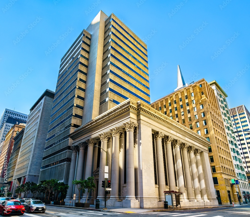 Obraz premium Architecture of Downtown San Francisco in California, United States