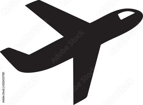 Airplane, Aircraft, Travel Icon, Vector Plane