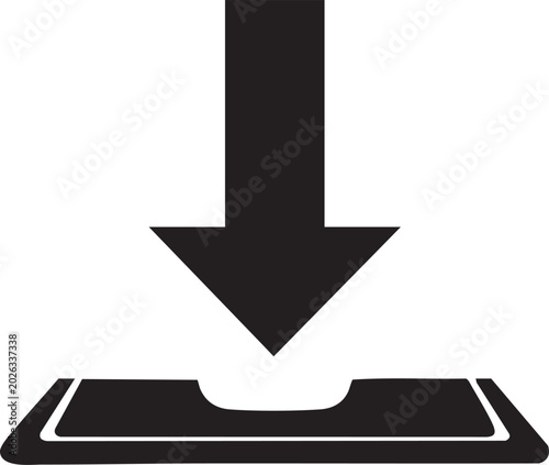 download, arrow, icon, download symbol, black, vector
