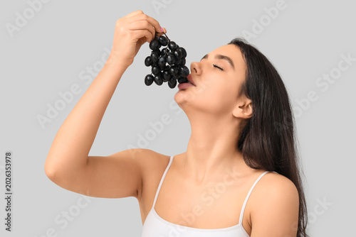 Beautiful young woman with ...