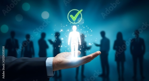Successful human resources talent acquisition recruitment and ideal candidate selection