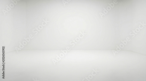 Canvastavla Clean White Studio Background with Soft Lighting.