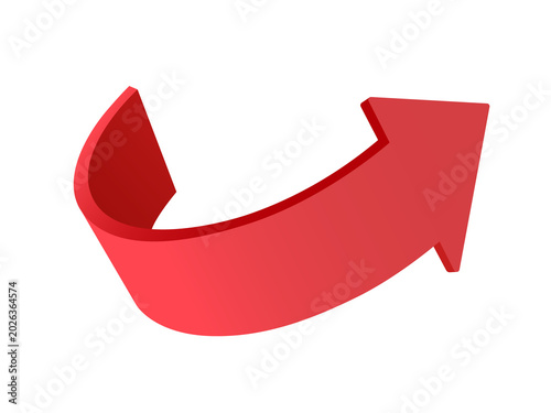 Photos Red arrow on transparent background for advertising design