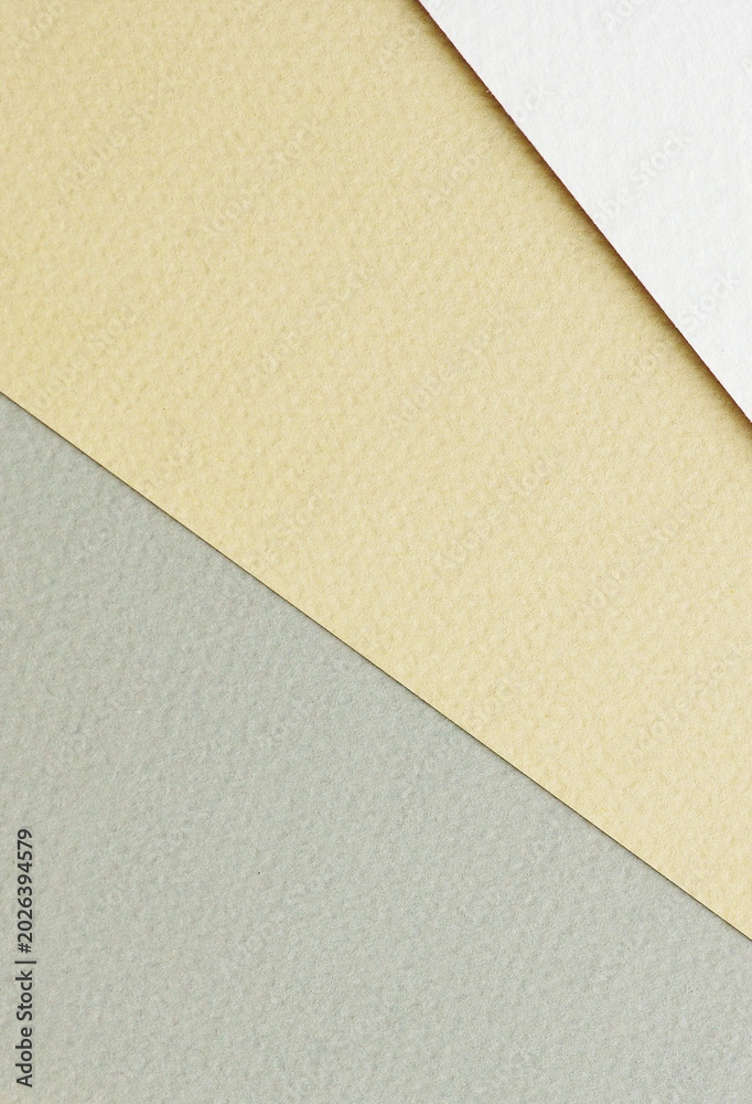 Fototapeta premium Abstract beige geometric paper texture background banner. Minimal geometric shapes and lines in beige, gray colours template, trend design. 