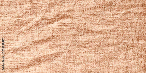 Beige Linen Texture Vector Background with Natural Woven Fabric Pattern and Soft Wrinkles