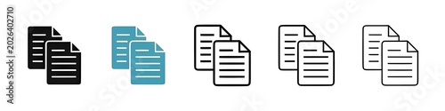 Fotografija Duplicate Icon Set