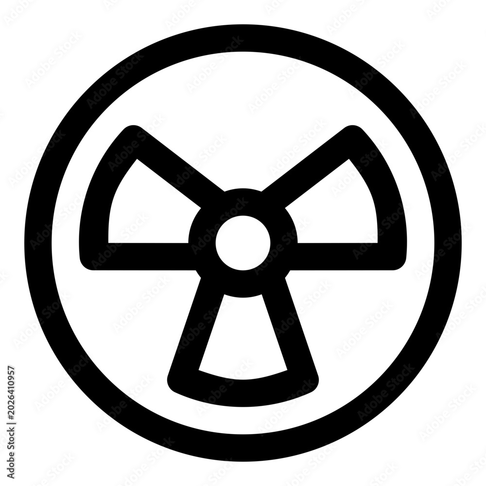 Naklejka premium nuclear icon