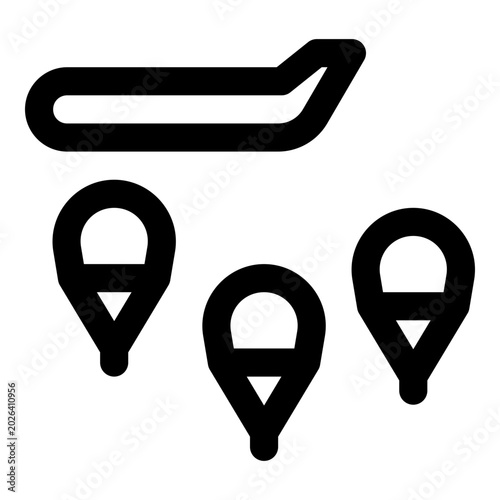 Bilde på lerret paratrooper icon