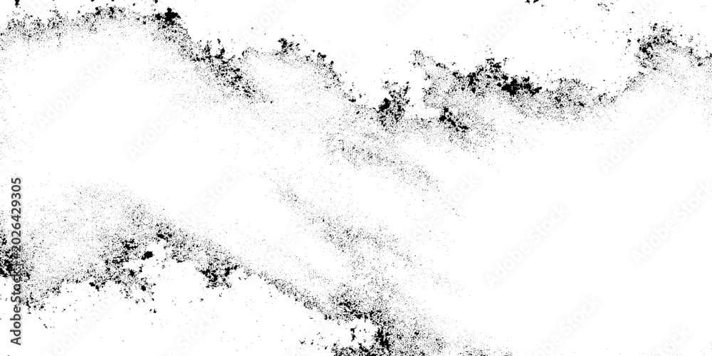 Obraz premium Black and white grunge texture with smudge marks on white background vector graphic design element