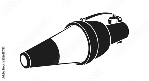 Slika na platnu Black and white megaphone illustration.