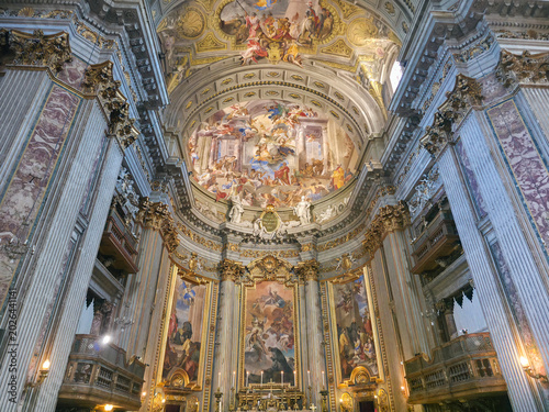 Φωτογραφία Interior of Sant Ignazio Church in Rome, Italy