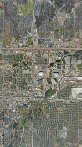 Earth Zoom From Space to New York, USA