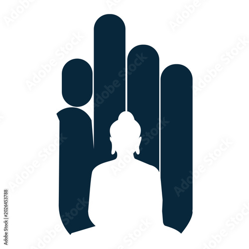 Happy Buddha Purnima - Lord Buddha creative design, banner, poster, flyer.