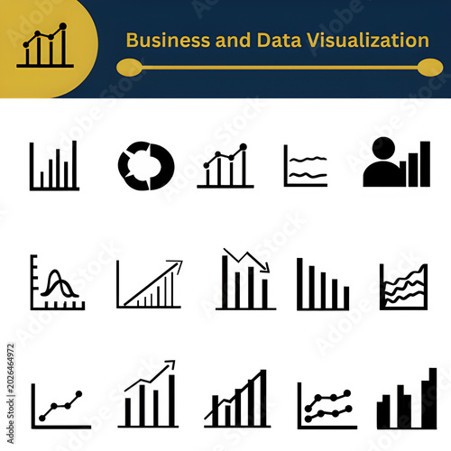 Business Analytics and Data Visualization Icons Collection