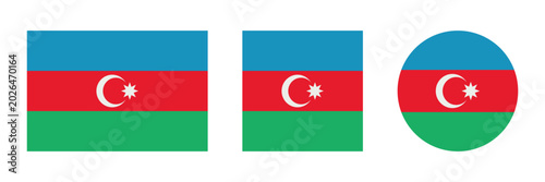 Canvastavla Azerbaijan flag Azerbaijan national flag icon featuring basic rectangle square a