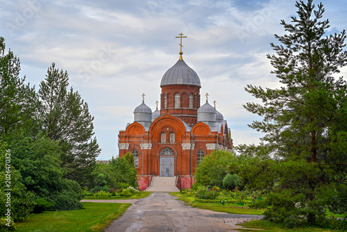 Fotografi Brick Cathedral at the Monastery of St